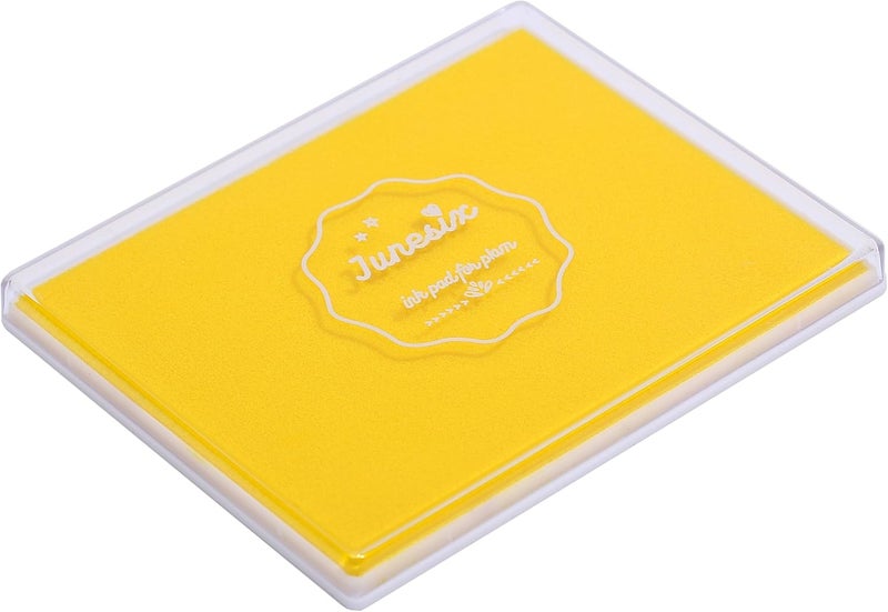 YPSelected Ink Pad 5 x 4 Inch Craft Large Stamp Pad for Rubber Stamps Finger Painting (Yellow) - Image 2